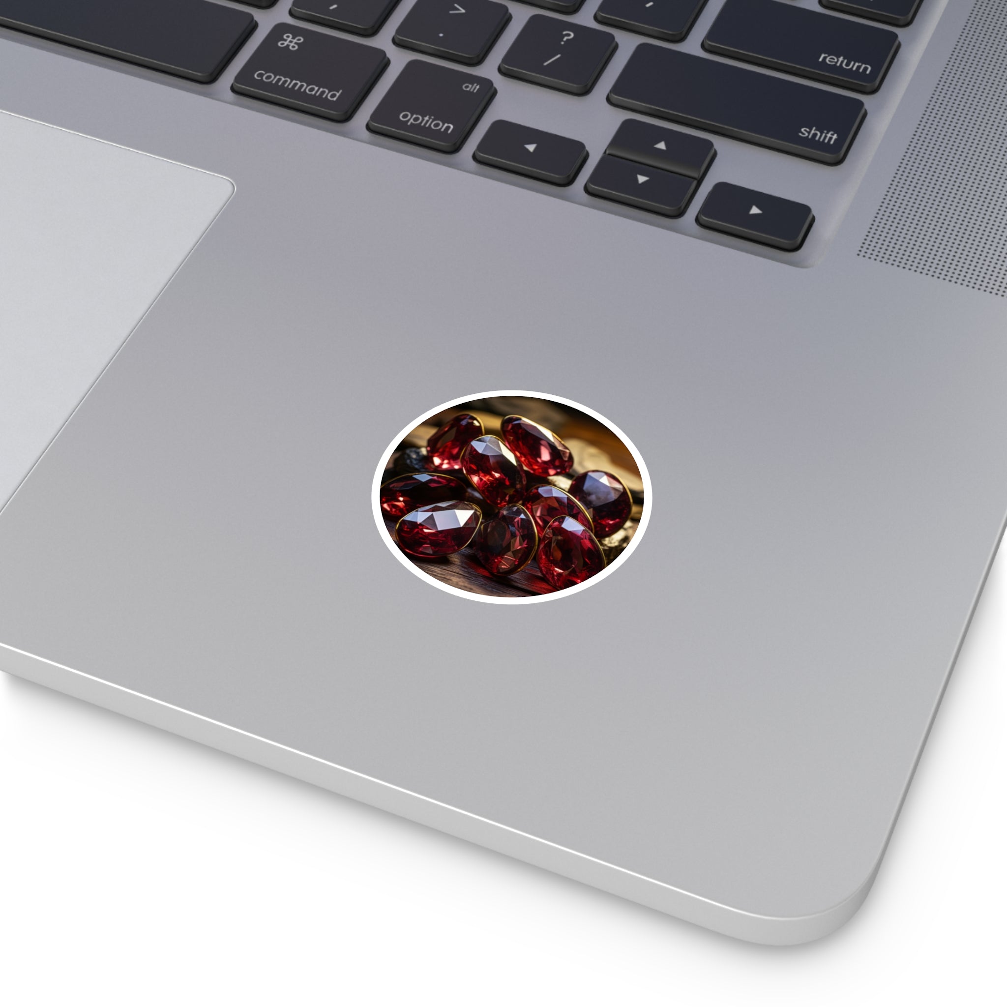 Garnet Crystals, Red Gemstone Sticker, Passion Art, Energy Design