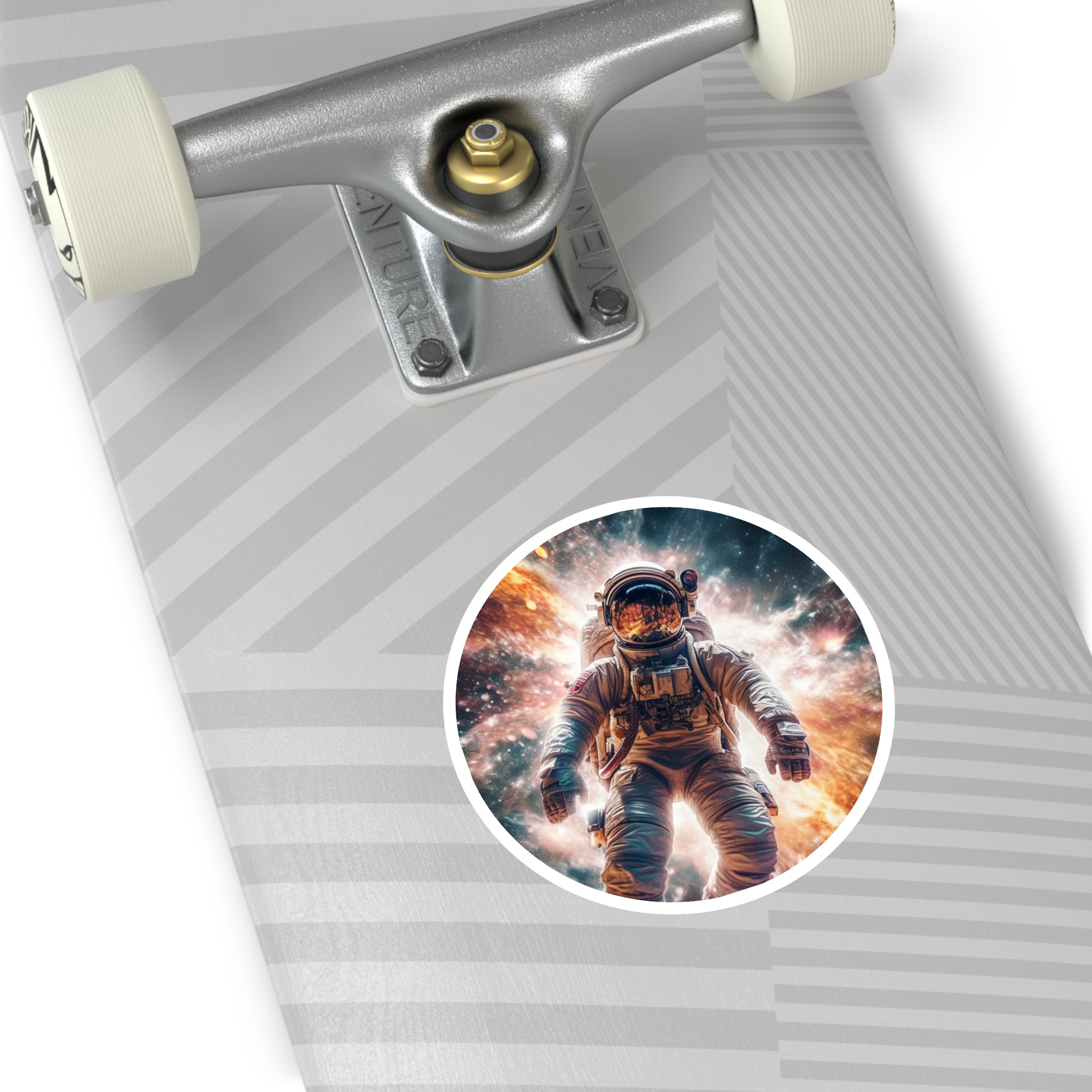 Galactic Astronaut, Space Art Sticker, Cosmic Design, Adventure Theme