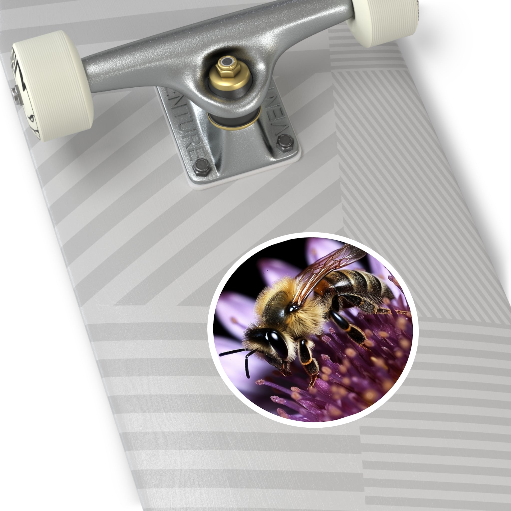 Honey Bee, Pollination Sticker, Laptop Decal, Nature Inspired Gift