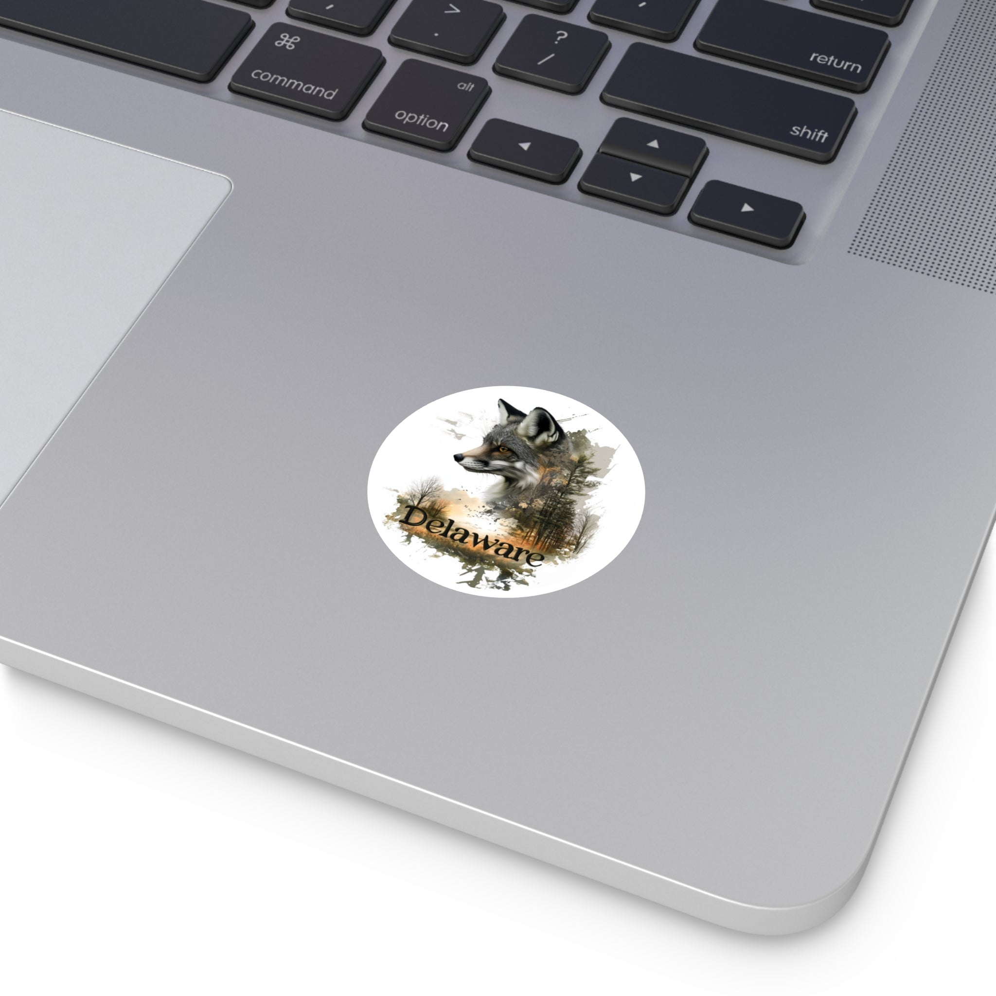 Delaware Fox Forest, Woodland Sticker, Laptop or Water Bottle, State Pride