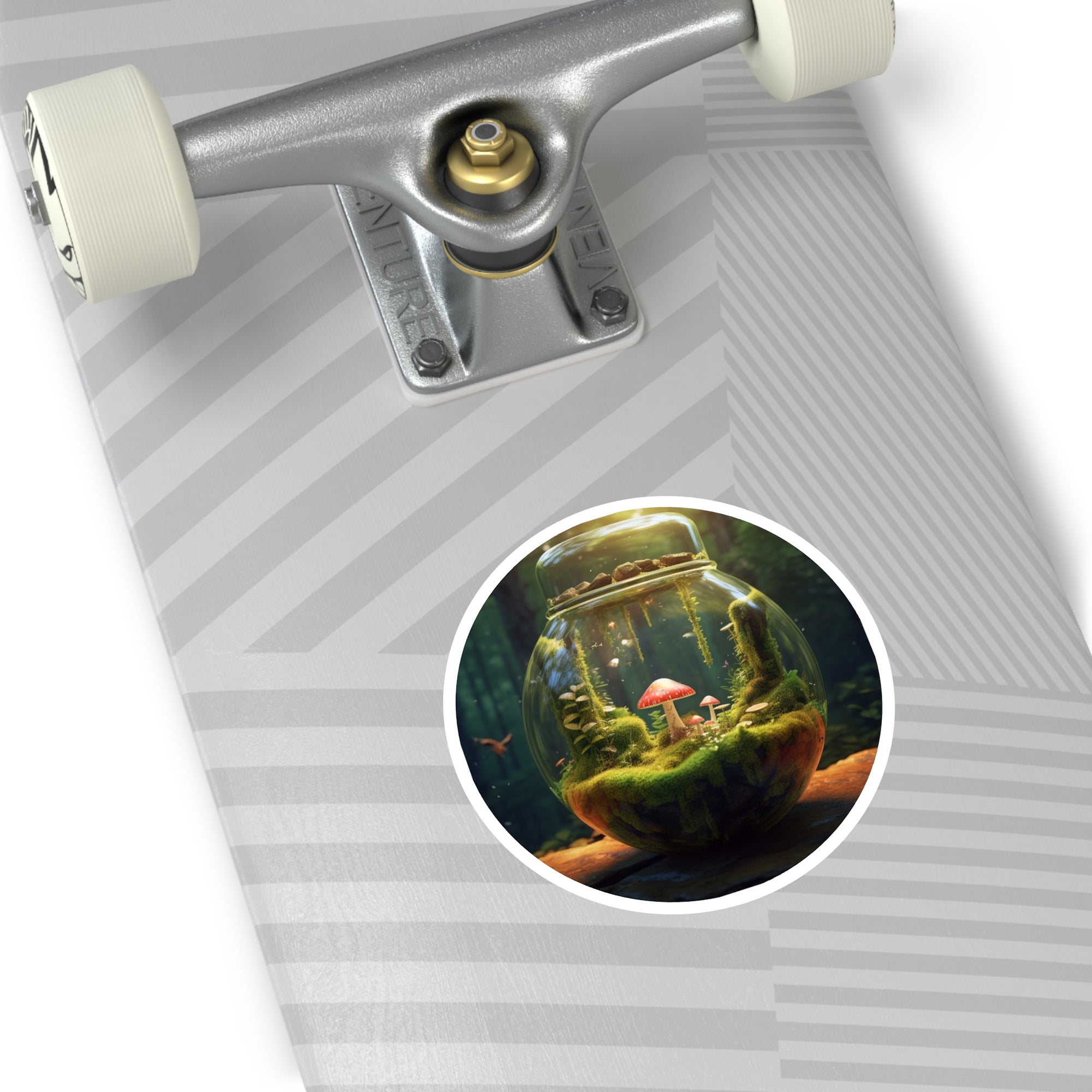 Mushroom Jar, Fantasy Nature Sticker, Notebook Decor, Unique Gift