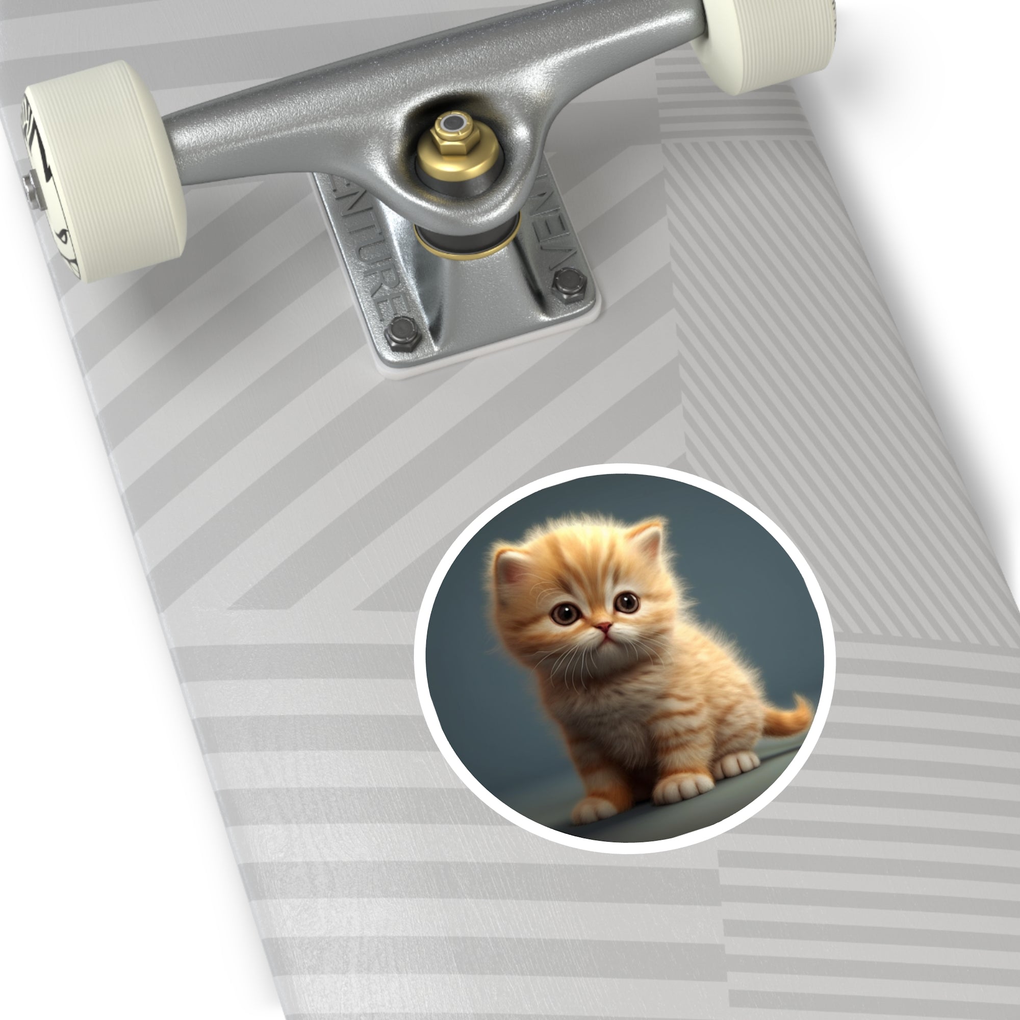 Realistic Kitten, Pet Sticker, Adorable Design, Wholesome Gift