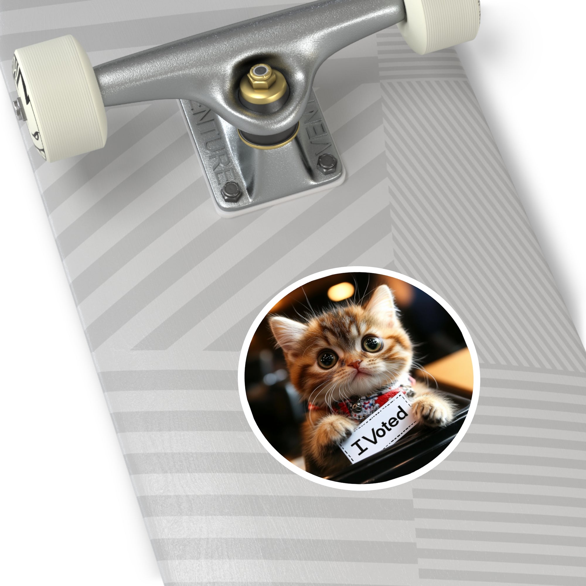 I Voted Cat, Cute Animal Sticker, Whimsical Art, Playful Design