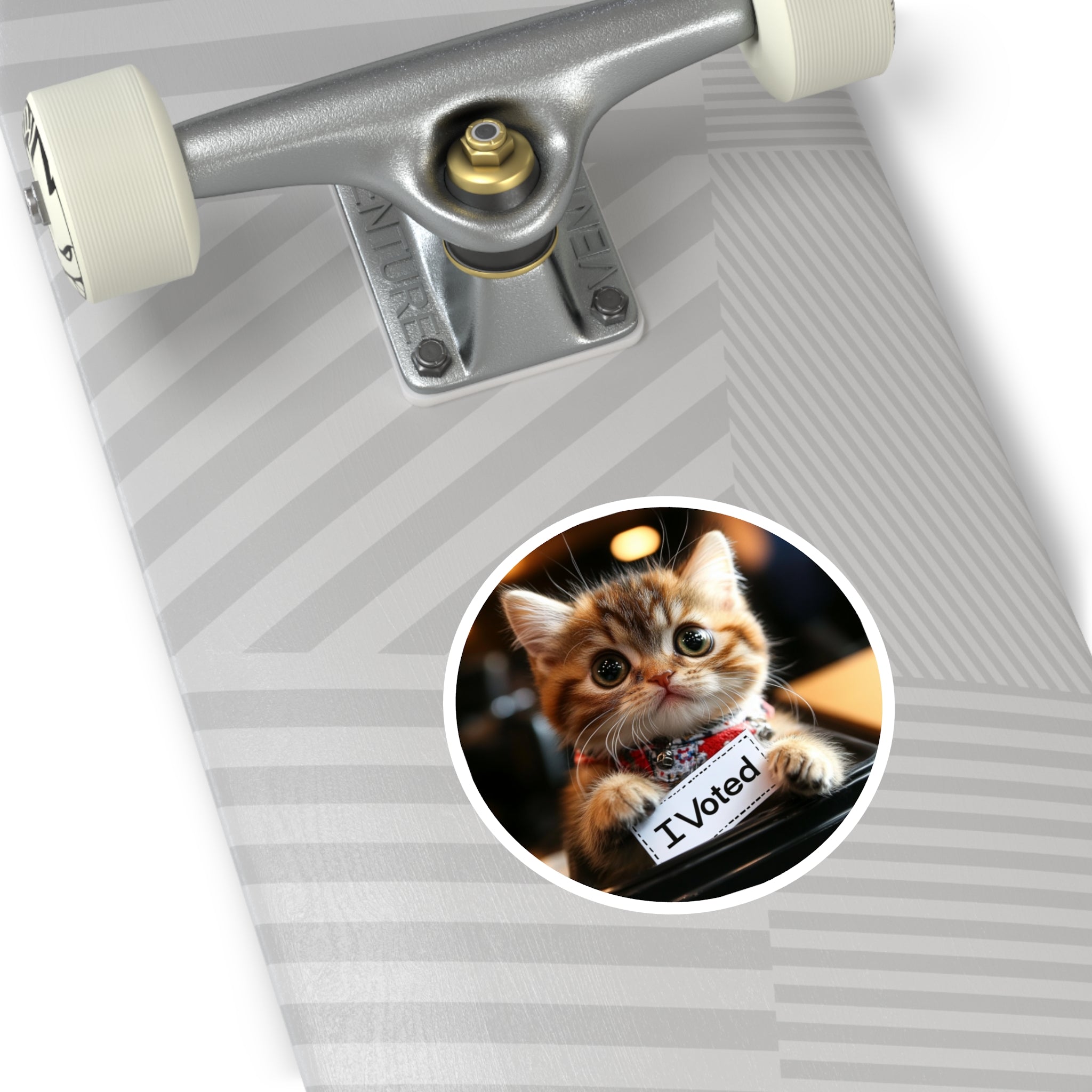I Voted Cat, Cute Animal Sticker, Whimsical Art, Playful Design