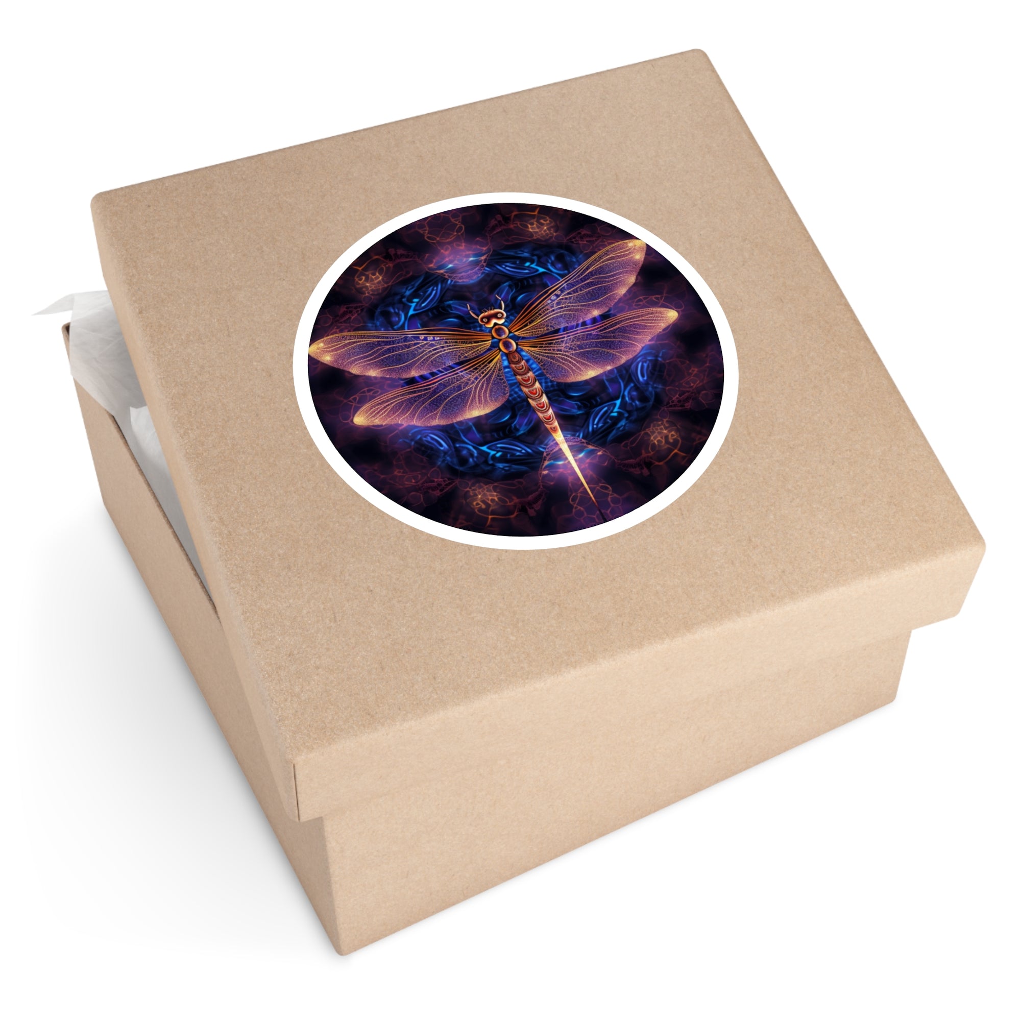 Dragonfly Art, Detailed Nature Sticker, Notebook Decor, Creative Gift