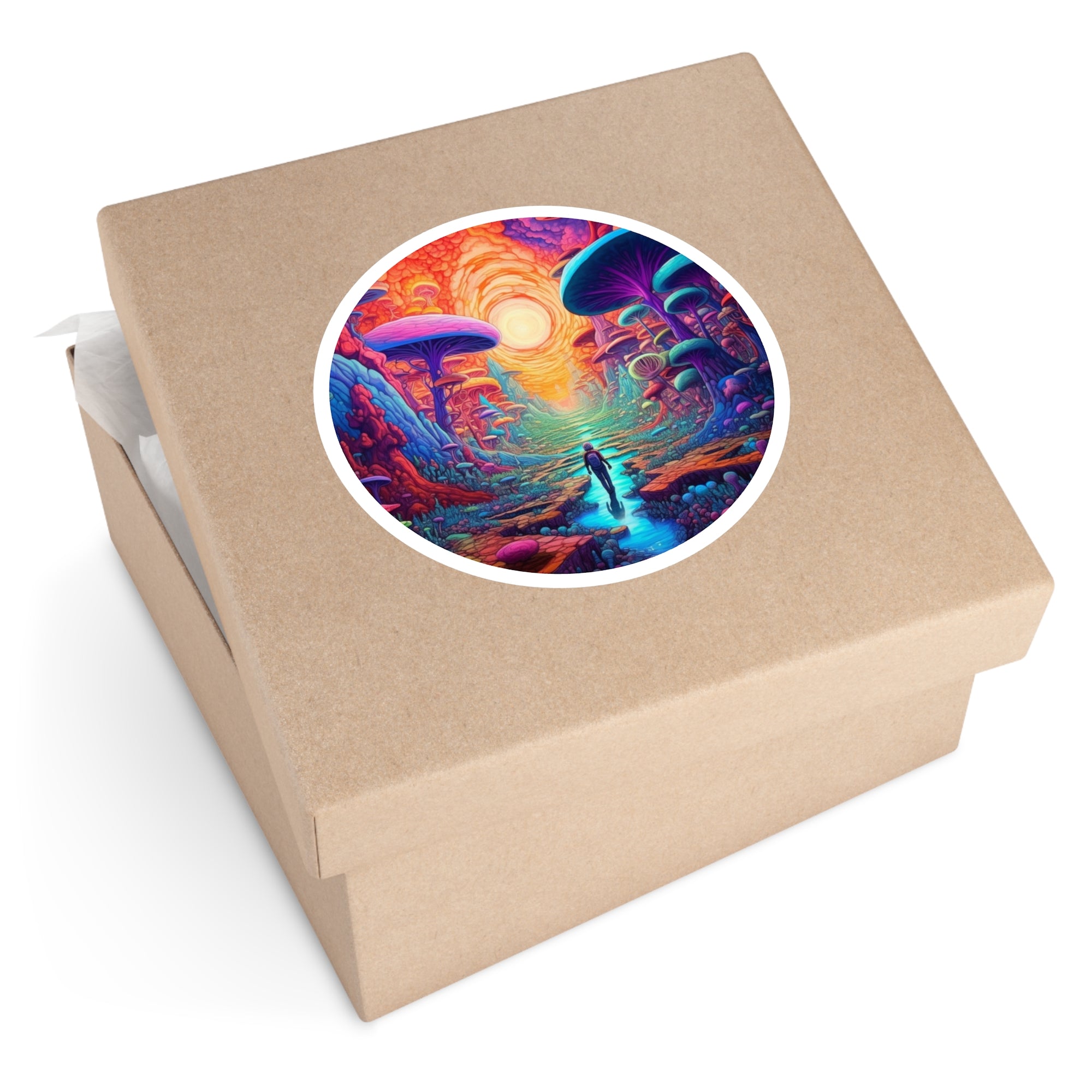 Alien Forest Path, Fantasy World Sticker, Explorer Vibe, Adventure Gift