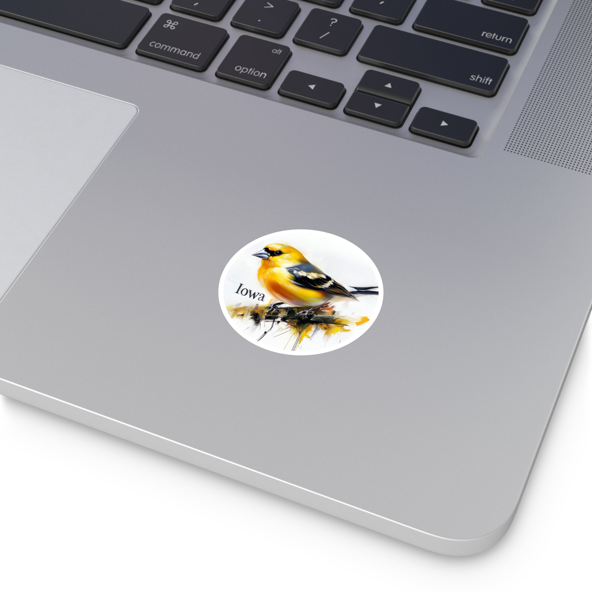 Iowa Goldfinch, Yellow Bird Sticker, Laptop or Water Bottle, State Bird Art