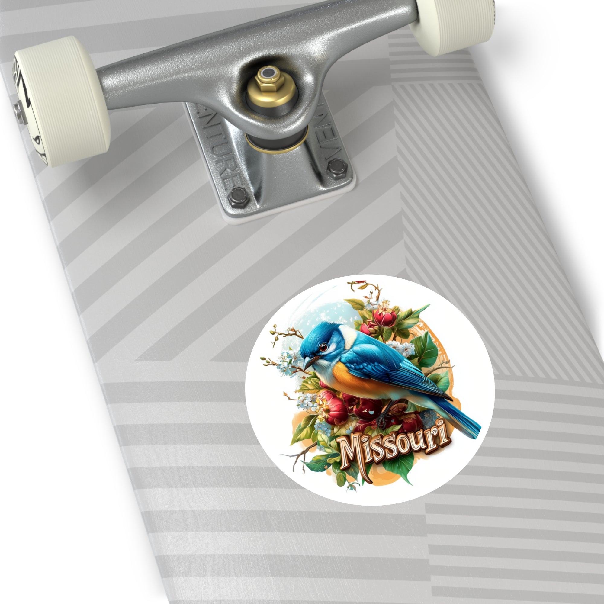 Missouri Bluebird, Floral State Sticker, Nature Art, Springtime Design