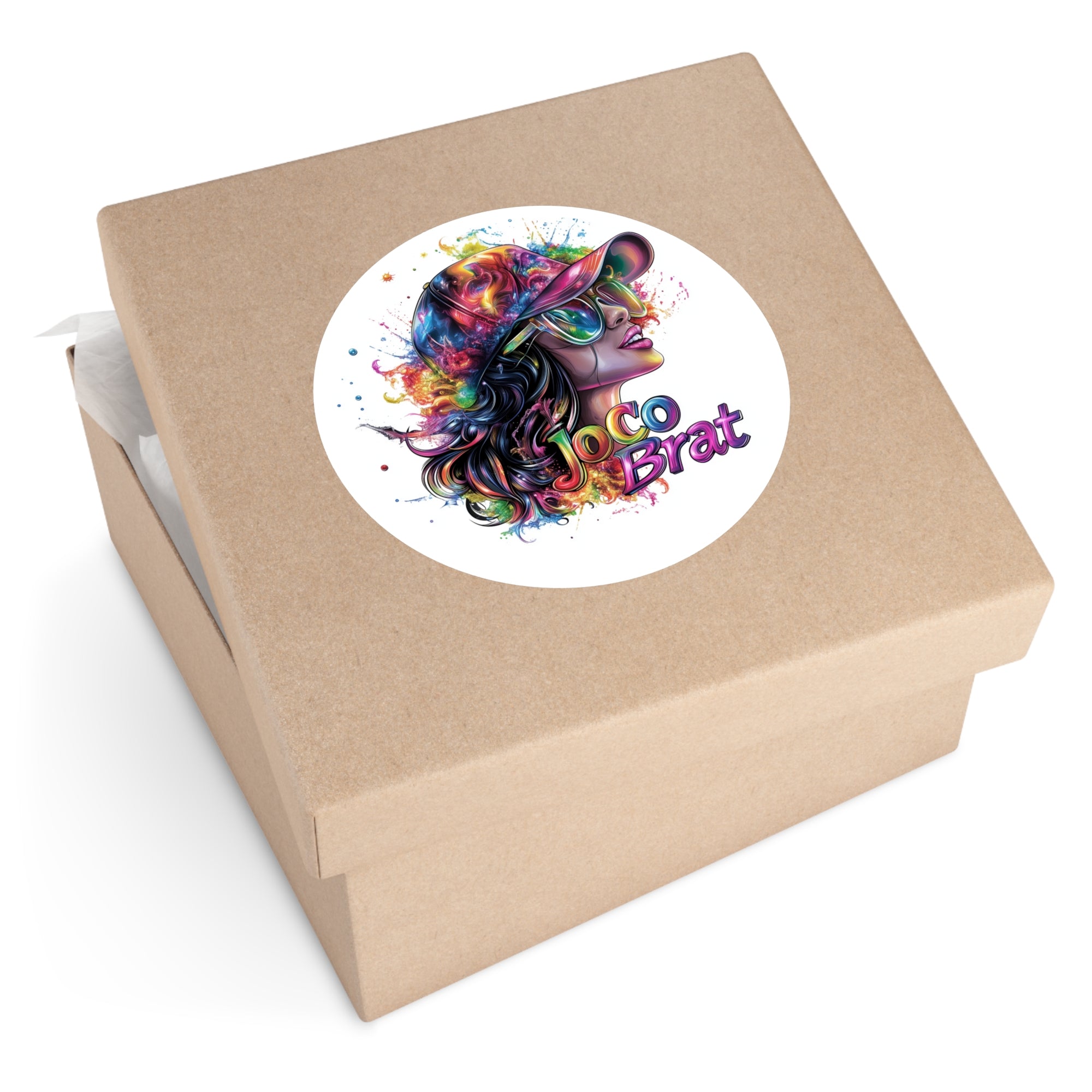 JoCo Brat Sticker, Bold Text Art, Kansas Design, Fun Local Gift