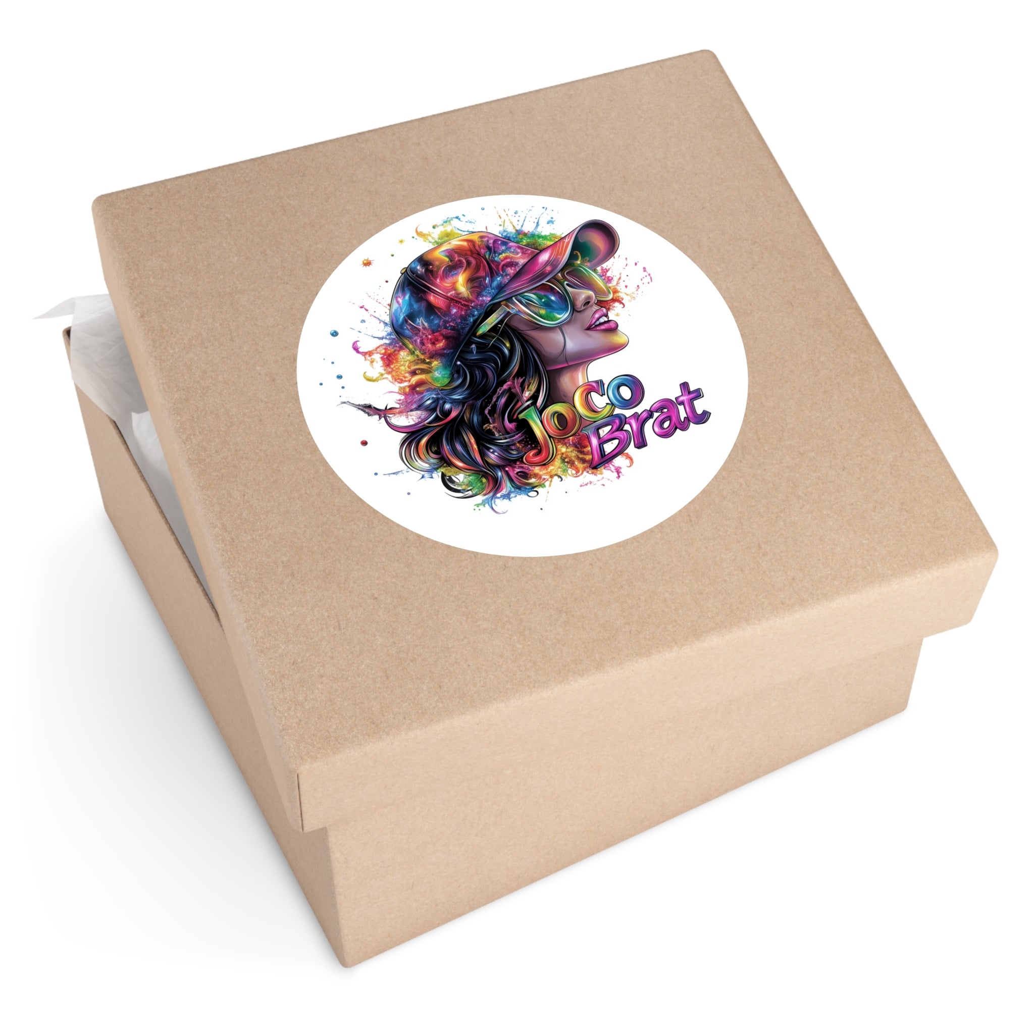 JoCo Brat Sticker, Bold Text Art, Kansas Design, Fun Local Gift