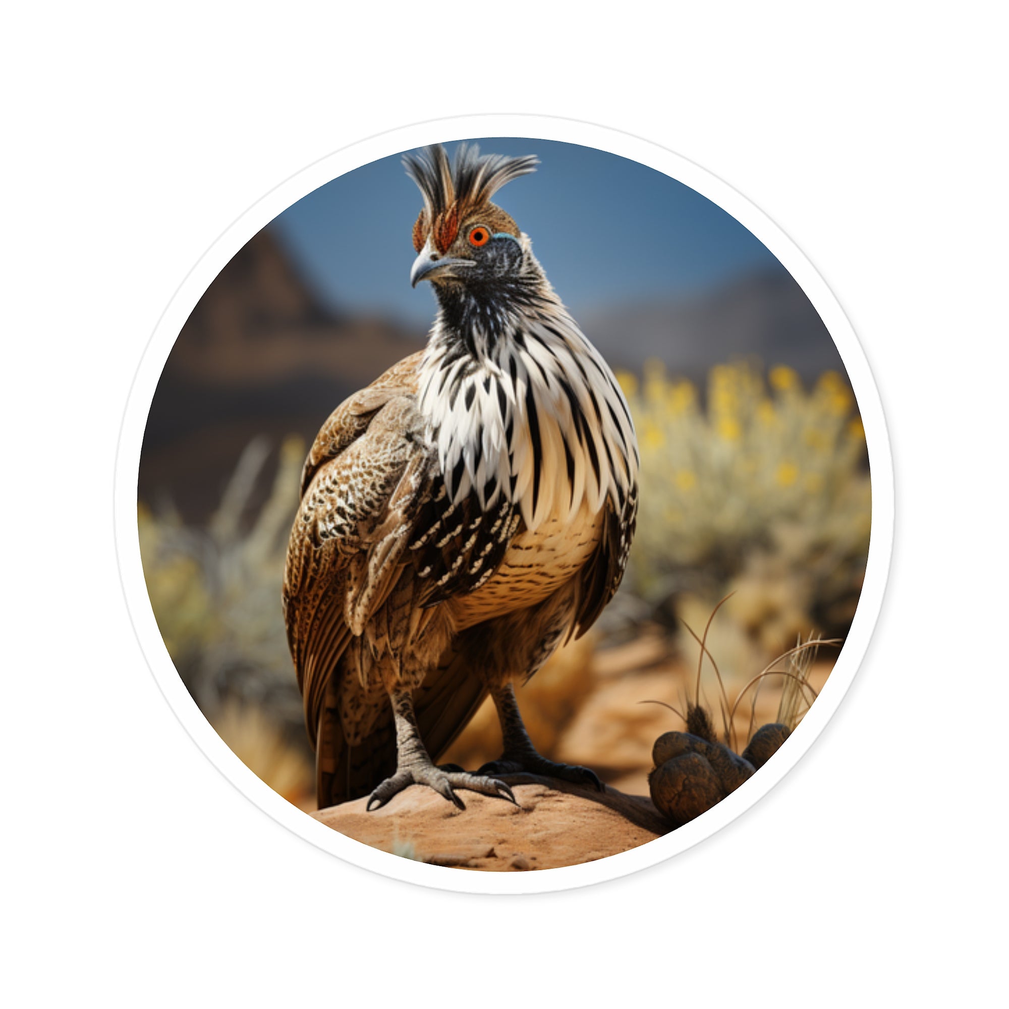 Greater Sage Grouse Sticker, Desert Wildlife Art, Realistic Bird Design, Nature Collector