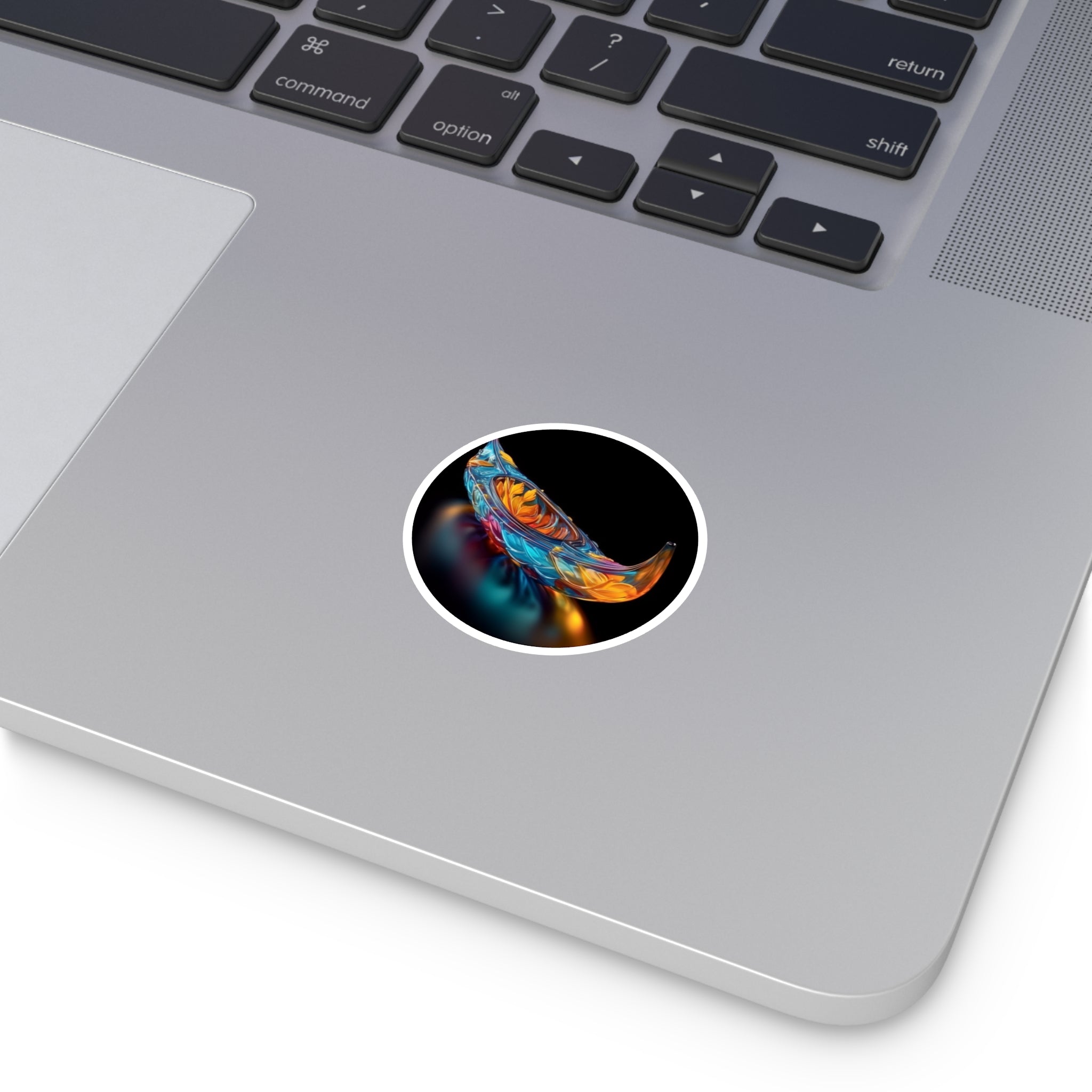 Glass Boat, Colorful Art Sticker, Travel Decor, Unique Gift