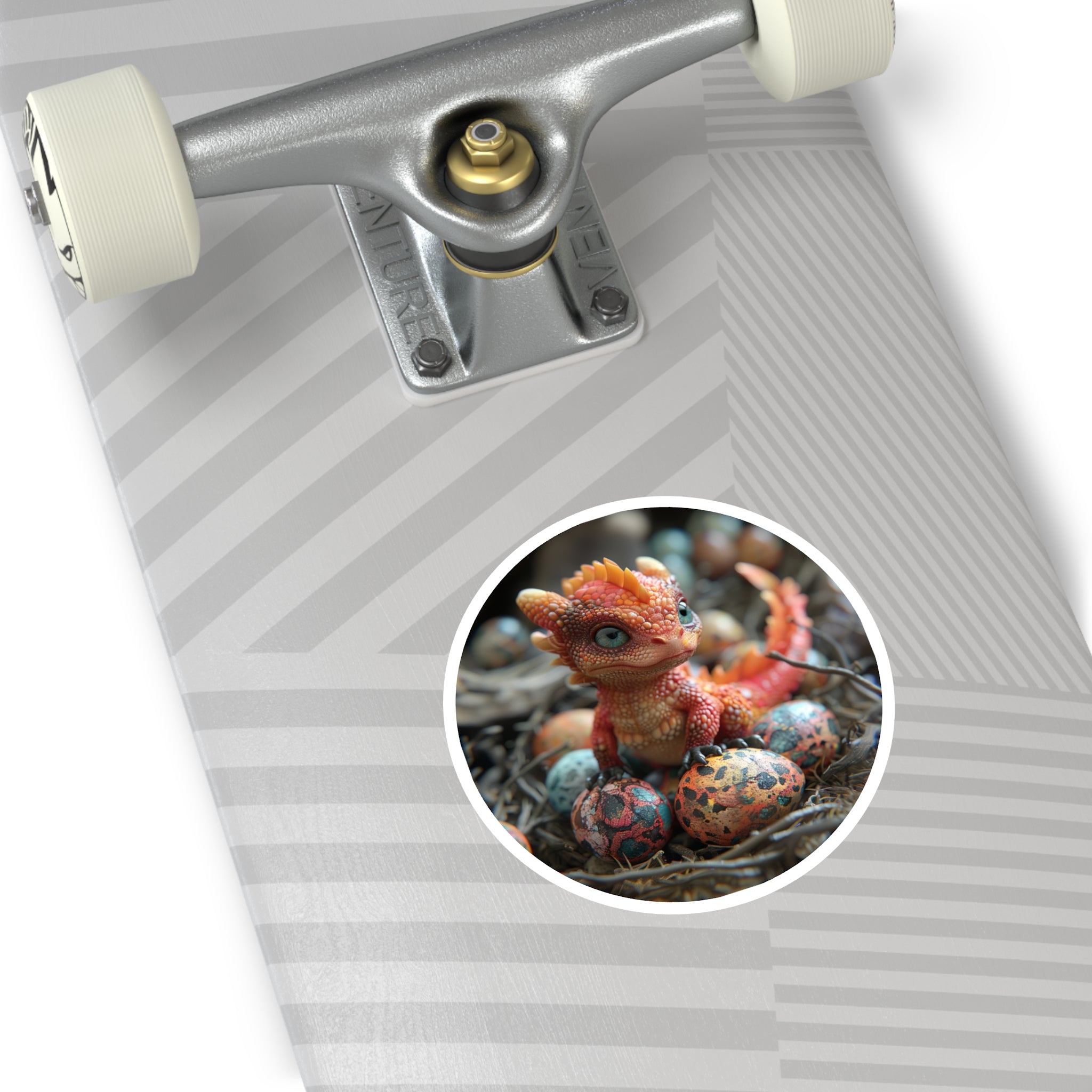 Baby Dragon Eggs, Fantasy Creature Sticker, Cute Hatchling Art, Mythical Design