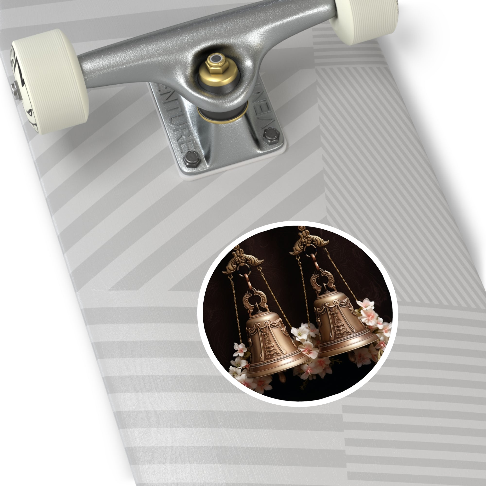 Wedding Bells, Classic Romance Sticker, Journal or Water Bottle, Love Gift