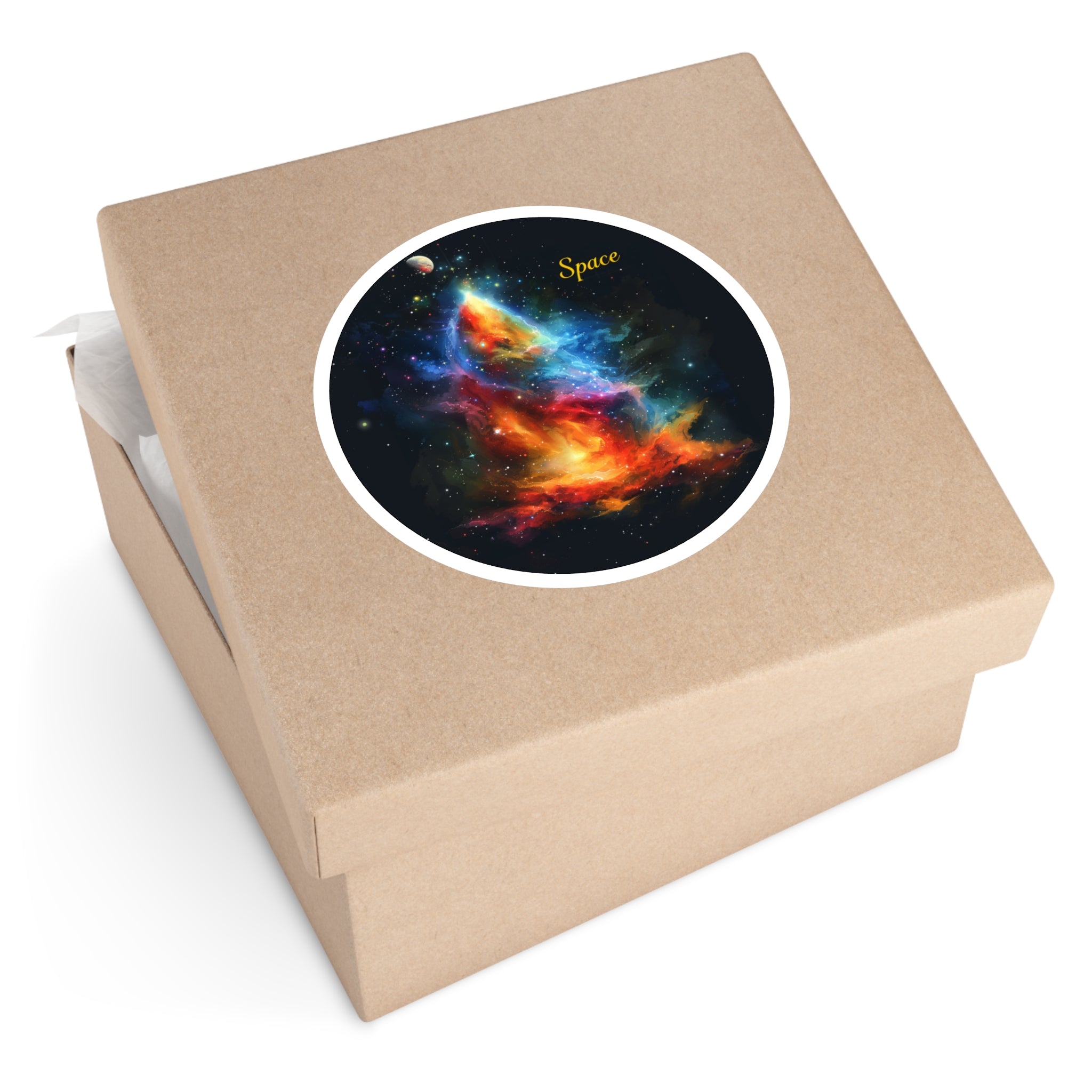 Space Sticker, Cosmic Nebula Art, Galaxy Design, Astronaut Gift